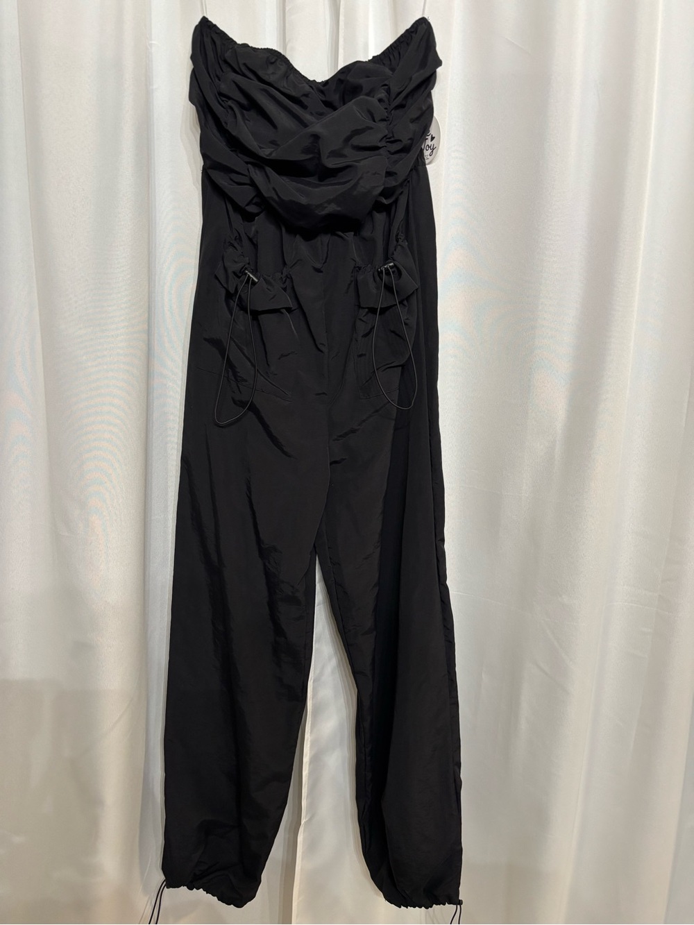 Jolie & Joy Black Strapless Jumpsuit NWT Size L